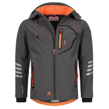 Arctic Seven Arctic Seven Tussenjas antraciet / oranje / zwart