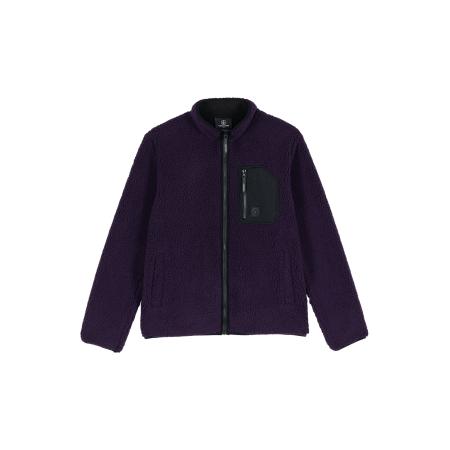 Volcom Volcom Fleece jas Muzzer Fuzzar donkerlila / zwart