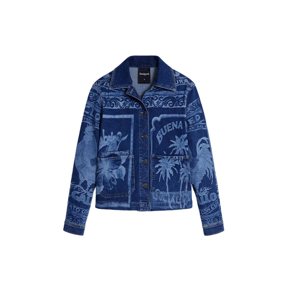 Desigual Desigual Tussenjas blauw / lichtblauw -