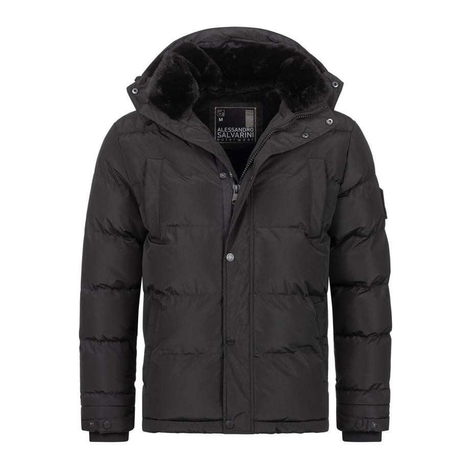 Alessandro Salvarini Alessandro Salvarini Winterjas zwart -