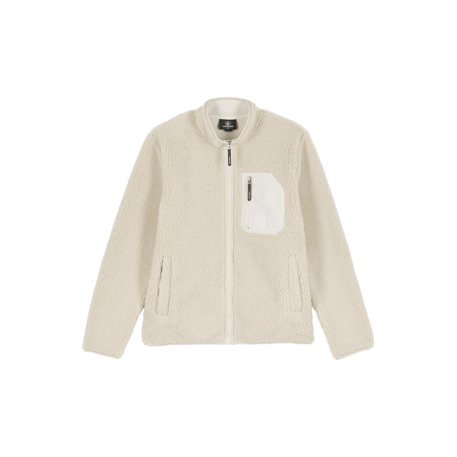 Volcom Volcom Fleece jas Muzzer Fuzzar beige -