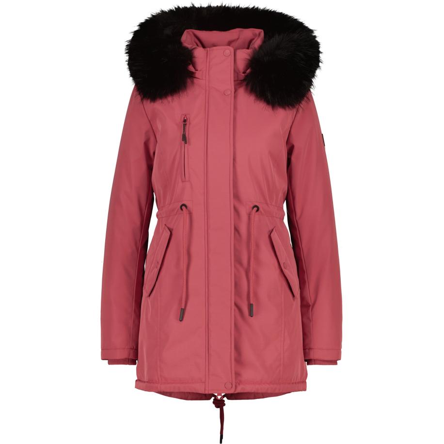 Alife And Kickin Alife and Kickin Winterparka KierseyAK pastelrood / zwart -