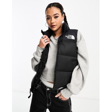 The North Face 1996 Retro Nuptse Gewatteerde bodywarmer met donsvulling in zwart-Black