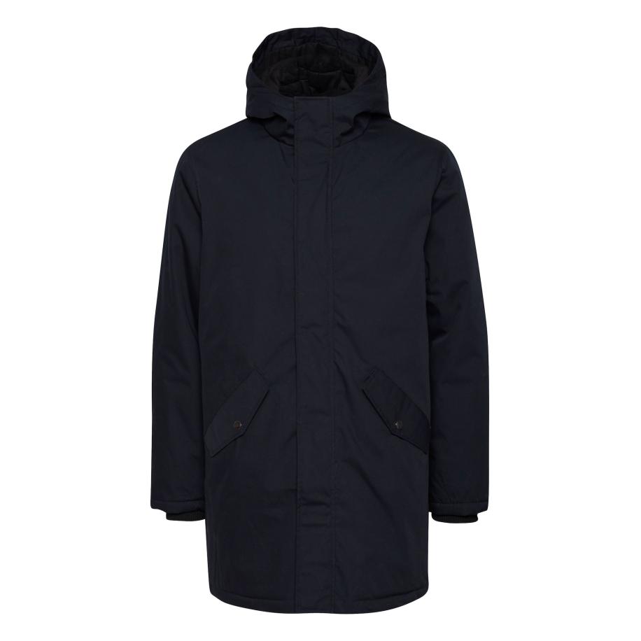 Solid !Solid Winterjas Caine donkerblauw -