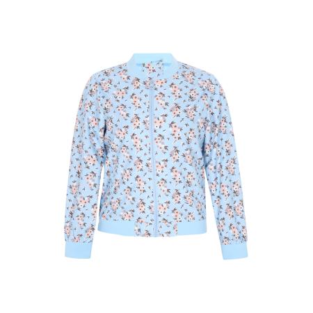 ALEKO Tussenjas lichtblauw / chocoladebruin / lichtgrijs / watermeloen rood