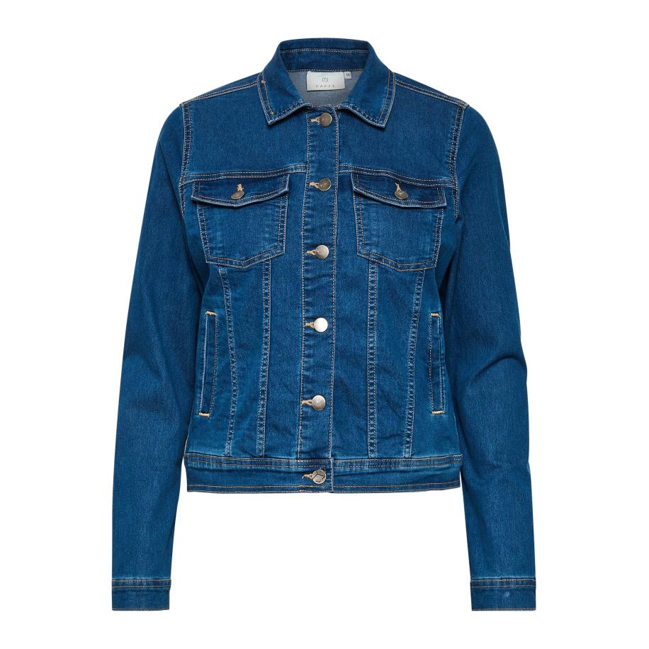 Kaffe Kaffe Tussenjas blauw denim -