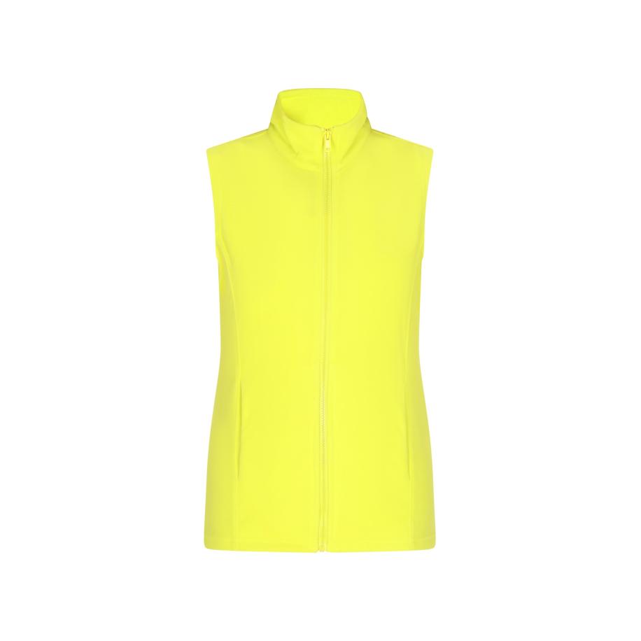 Swirly swirly Bodywarmer geel -