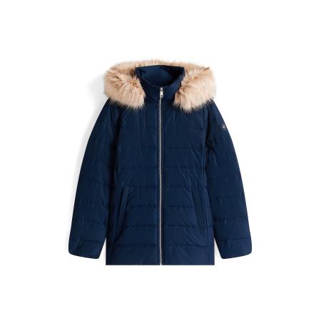 TOMMY HILFIGER Winterjas beige gemêleerd / navy