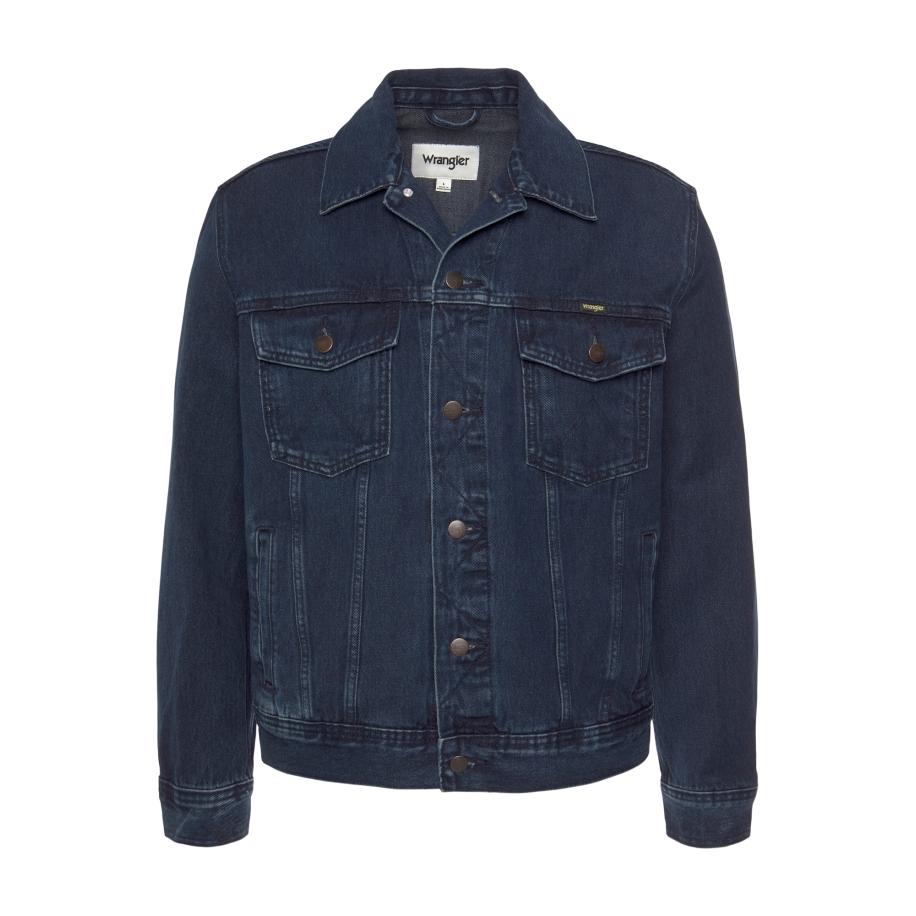 Wrangler WRANGLER Tussenjas AUTHENTIC JACKET blauw denim -