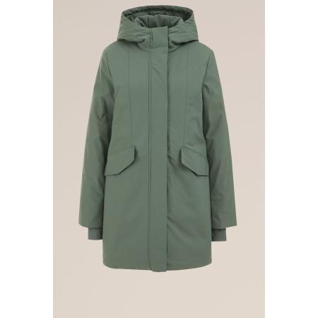 WE Fashion Dames gewatteerde parka - Regular fit - Lichtgroen - Maat: S