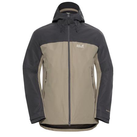Jack Wolfskin JACK WOLFSKIN Outdoorjas donkerbeige / zwart
