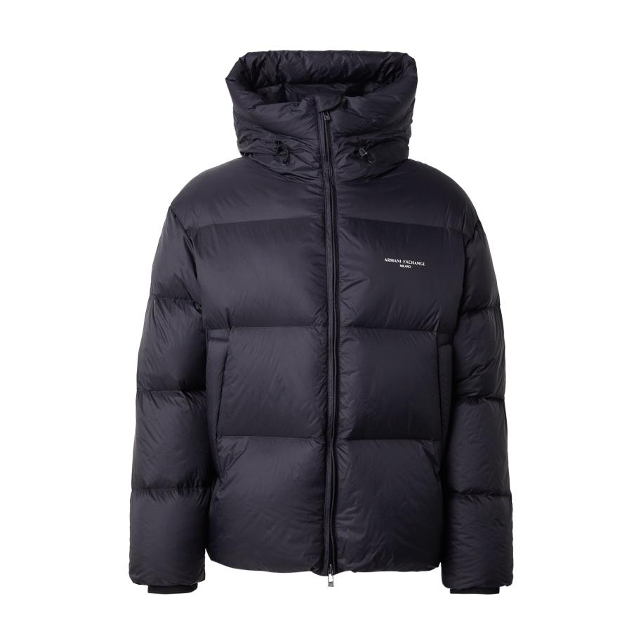 ARMANI EXCHANGE Winterjas Down zwart / wit Zwart
