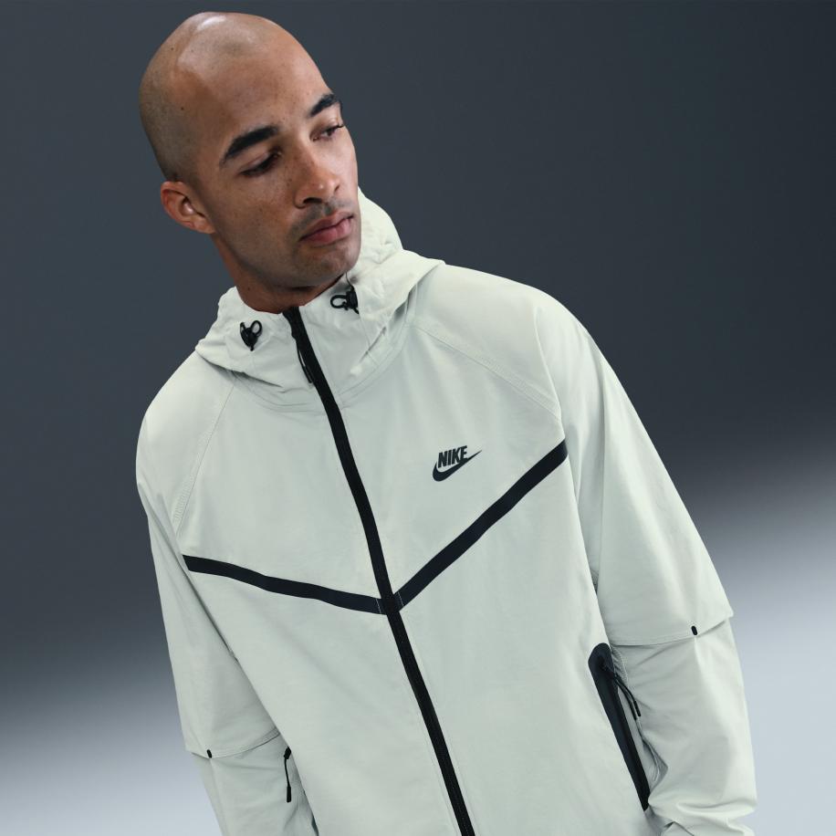 Nike Tech geweven herenjack - Grijs Grijs