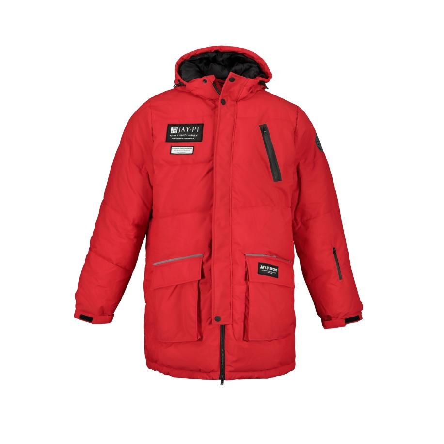 JP1880 JP1880 Functionele jas bloedrood / zwart / wit -