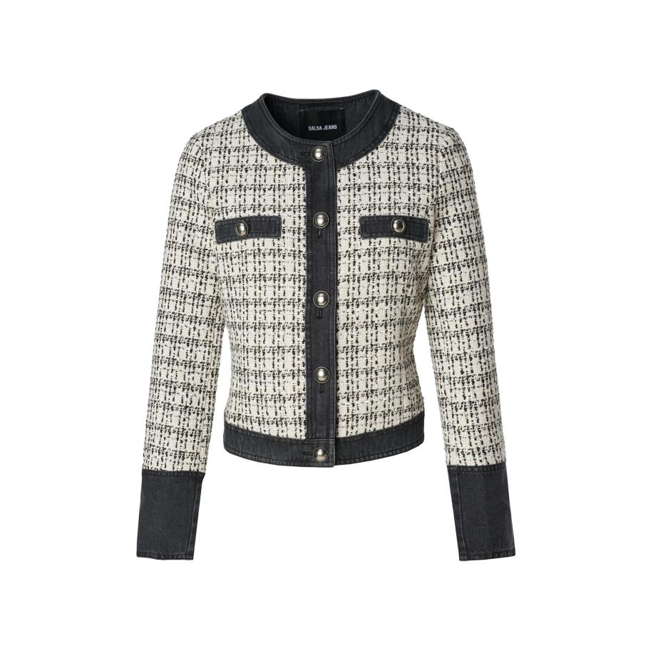 Salsa Salsa Jeans Tussenjas zwart / wit -