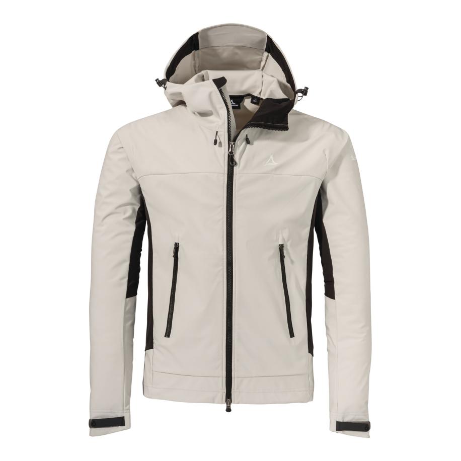 Schöffel Schöffel Outdoorjas Mountain Softshell Jk Style Blaueis MNS natuurwit -