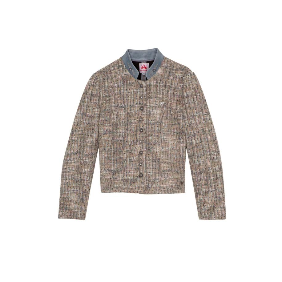 Spieth & Wensky SPIETH & WENSKY Tussenjas Baiser grijs / taupe / zilver / wit -