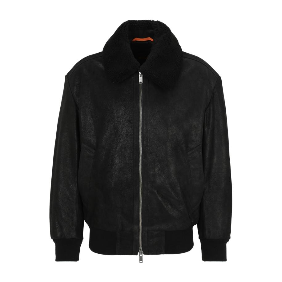 Hugo Boss BOSS Orange Tussenjas zwart -