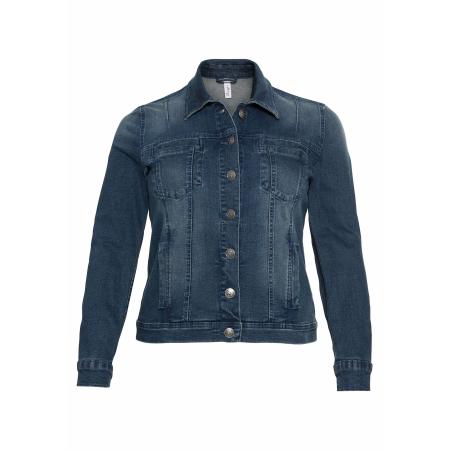 SHEEGO Tussenjas blauw denim
