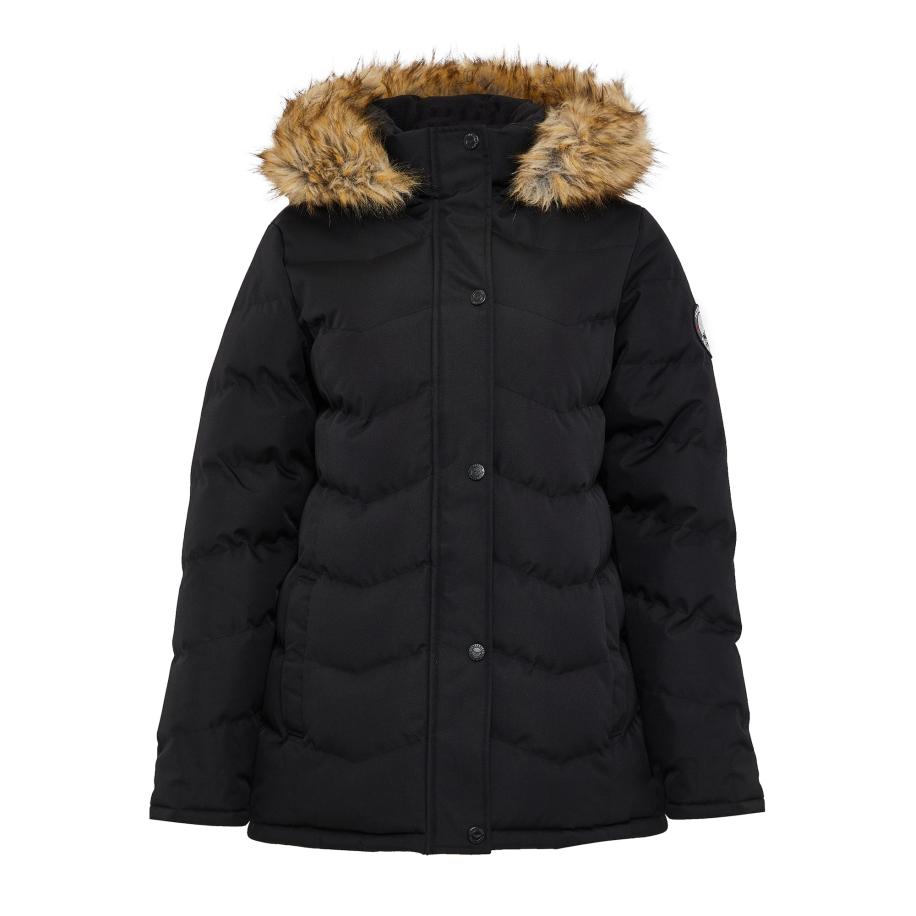 Threadbare Threadbare Winterjas lichtbruin / zwart -