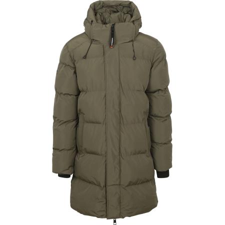 Superdry Lange Pufferjas Hooded Zwart