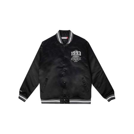 Mitchell & Ness Tussenjas grijs / zwart / wit