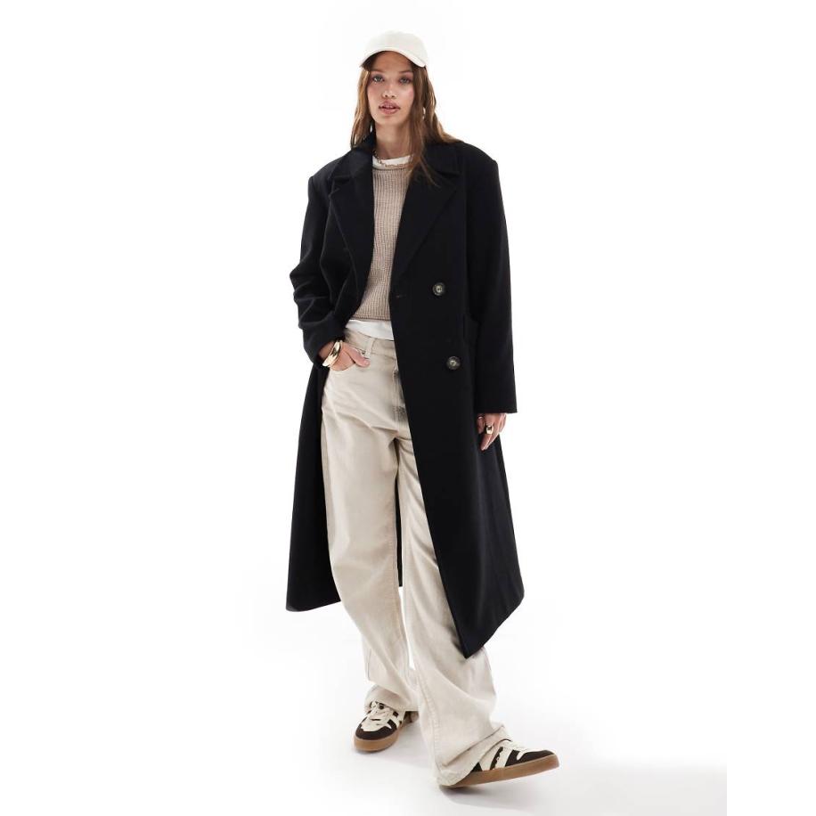 Stradivarius Nette short met plooien in bruin-Brown Zwart