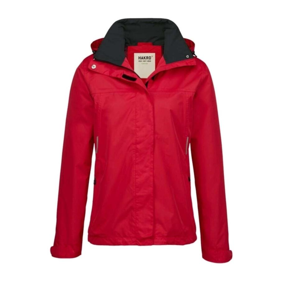 HAKRO Dames regenjas rood, Effen Rood
