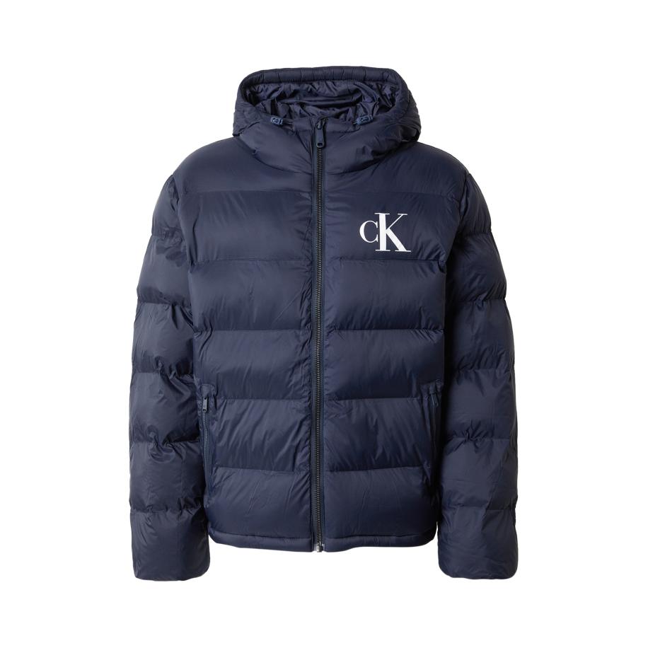 Calvin Klein Calvin Klein Jeans Winterjas donkerblauw / wit -