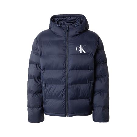 Calvin Klein Calvin Klein Jeans Winterjas donkerblauw / wit