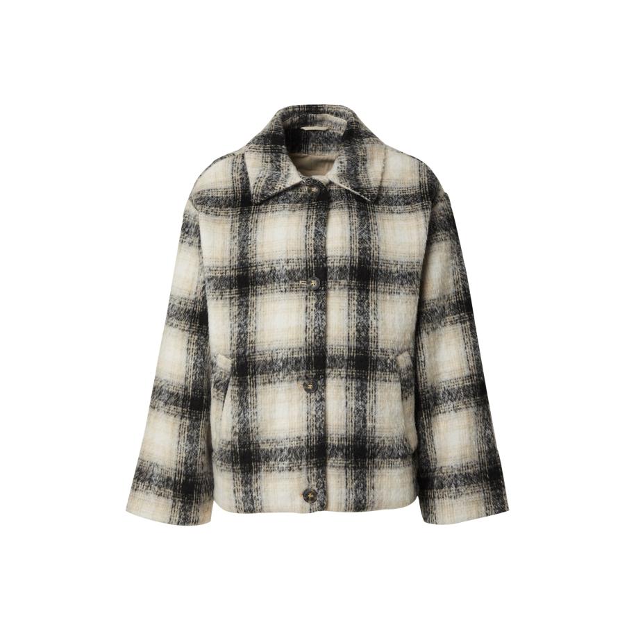 Mazine mazine Tussenjas Tilley crème / ecru / zwart -