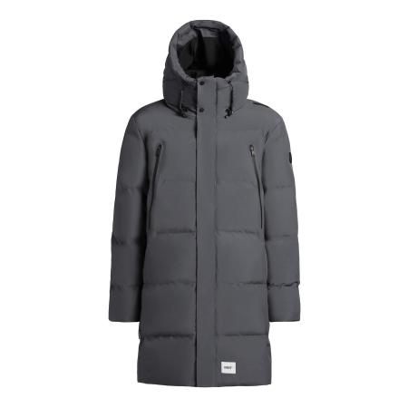 Khujo khujo Winterjas Morse 2 basaltgrijs / zwart