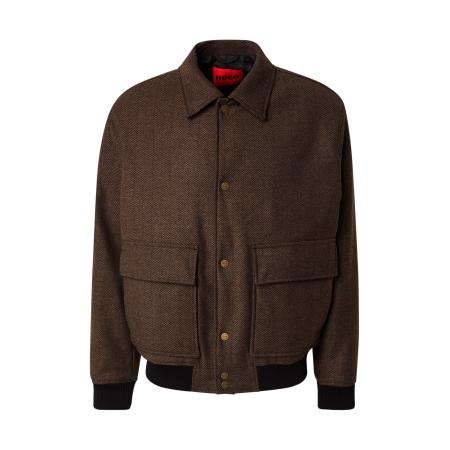 Hugo Boss HUGO Tussenjas Belaro bruin / chocoladebruin