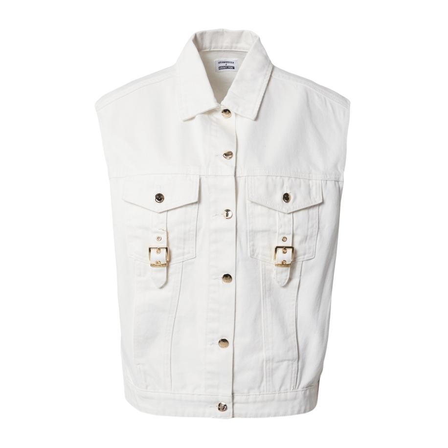 Hoermanseder Hoermanseder Bodywarmer Ellen white denim -