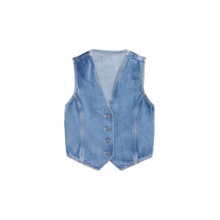 Armedangels ARMEDANGELS Bodywarmer Sineraa blauw denim