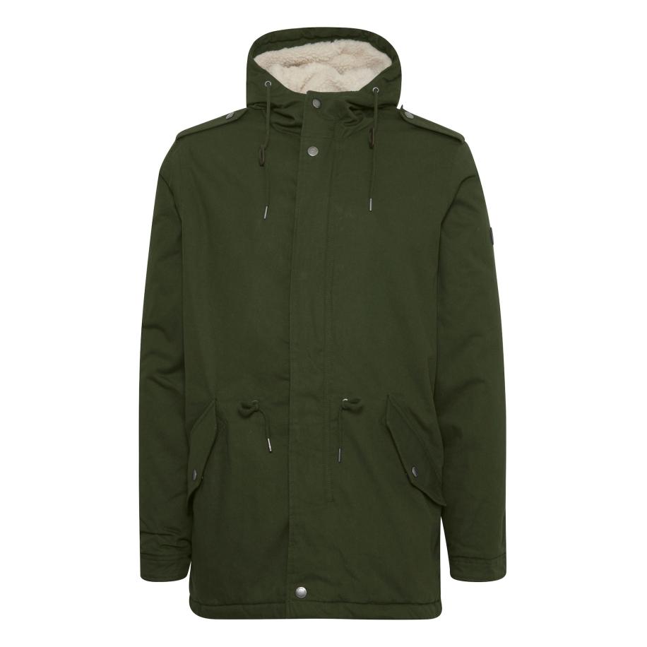 Solid !Solid Winterparka Darnell donkergroen -
