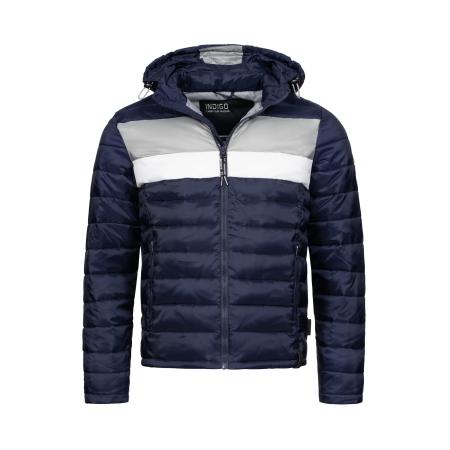 INDICODE JEANS INDICODE JEANS Winterjas Hampshire navy / greige / wit