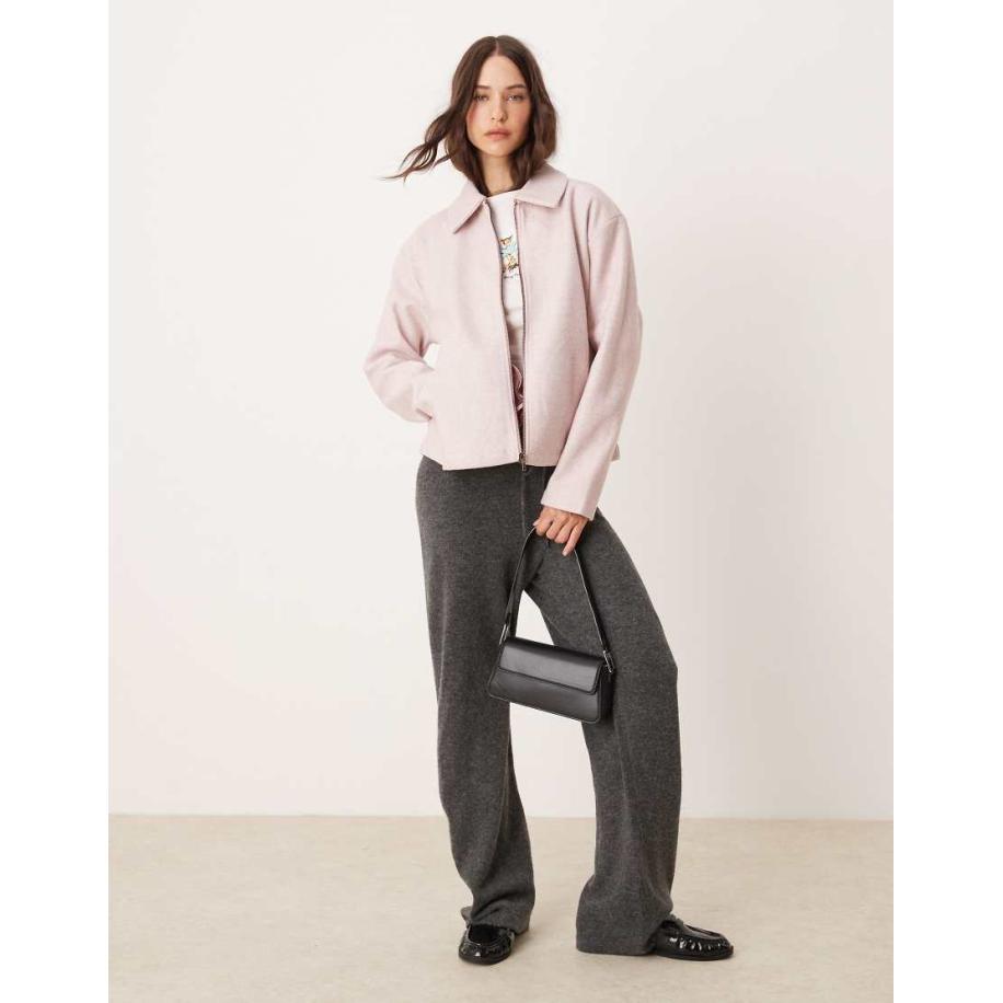 JDY Jack met rits in lichtroze Roze