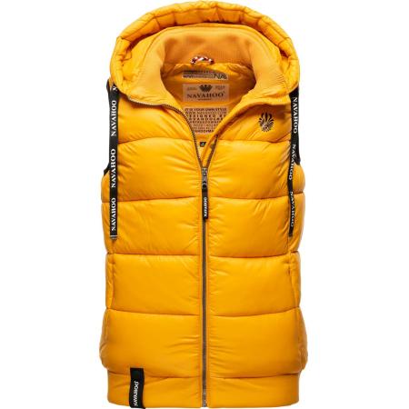 NAVAHOO Bodywarmer Kassidy geel / zwart / wit