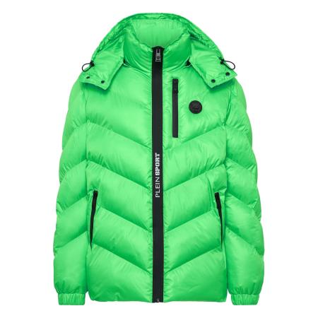 Plein Sport Plein Sport Winterjas Tiger lichtgroen