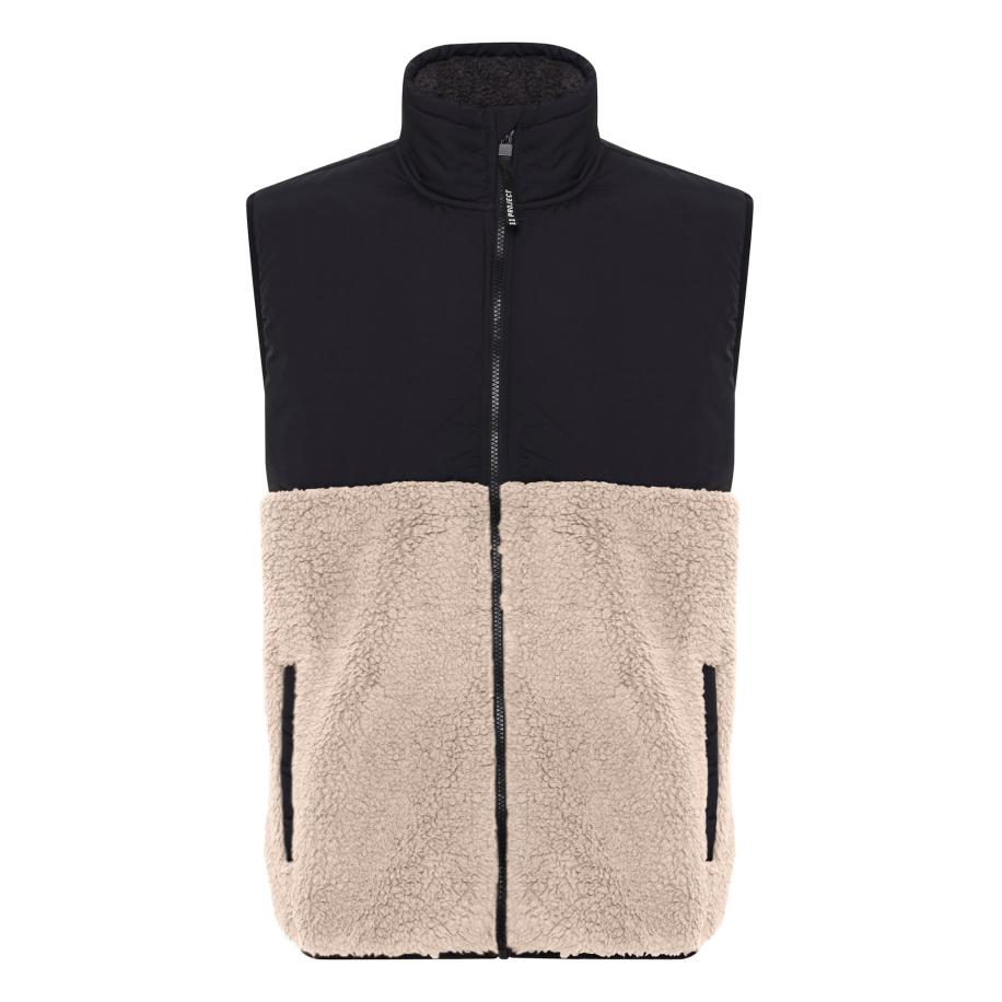11 Project 11 Project Bodywarmer Pietto beige / zwart -