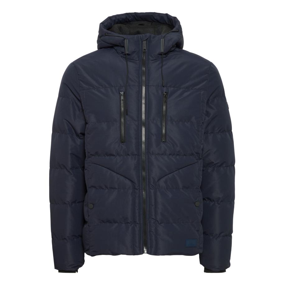 BLEND Winterjas navy Blauw