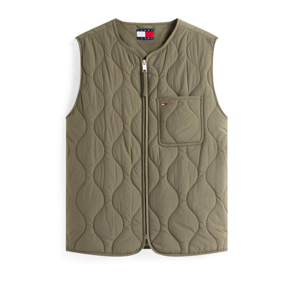 Tommy Jeans Tommy Jeans Bodywarmer navy / kaki / rood / wit -