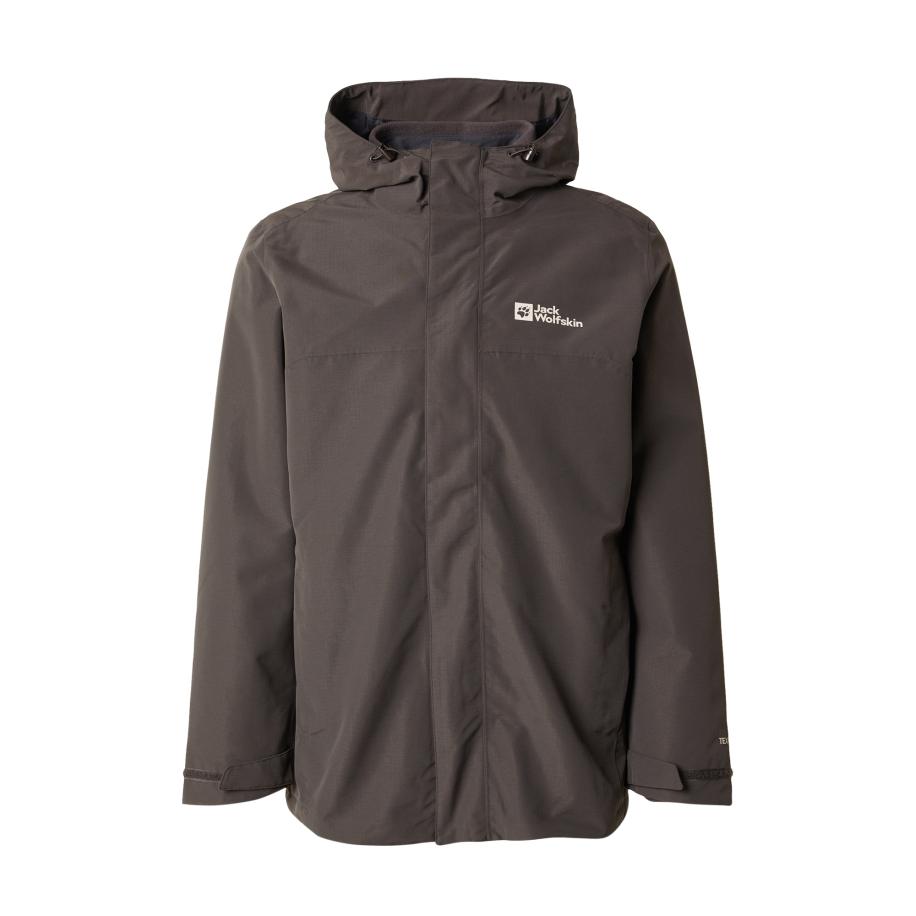 Jack Wolfskin JACK WOLFSKIN Outdoorjas Altenberg donkerbruin / wit -