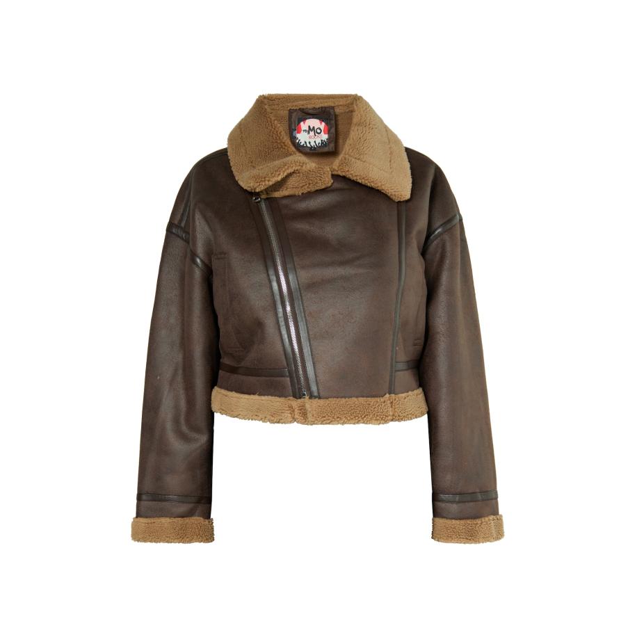 MYMO MYMO Tussenjas Biany karamel / donkerbruin -