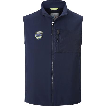 Jan Vanderstorm Softshell vest donkerblauw, Effen