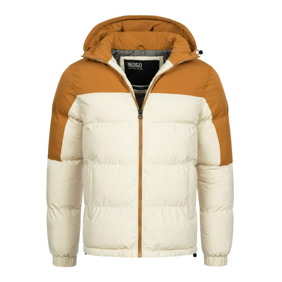 INDICODE JEANS INDICODE JEANS Winterjas Danix crème / bruin -