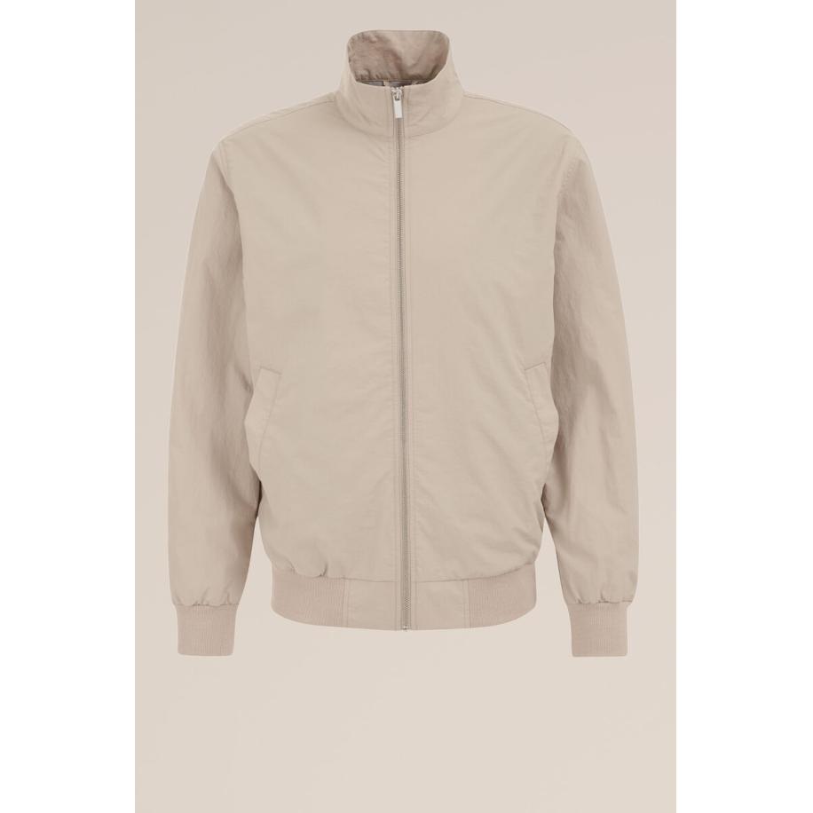 WE Fashion Heren bomberjack - Regular fit - Beige - Maat: M Bruin