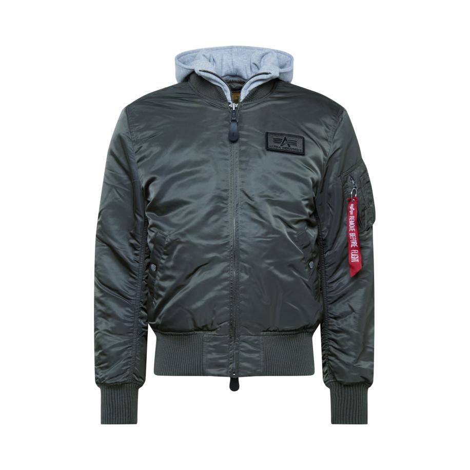 Alpha Industries ALPHA INDUSTRIES Tussenjas MA-1 D-Tec basaltgrijs / rood / wit -