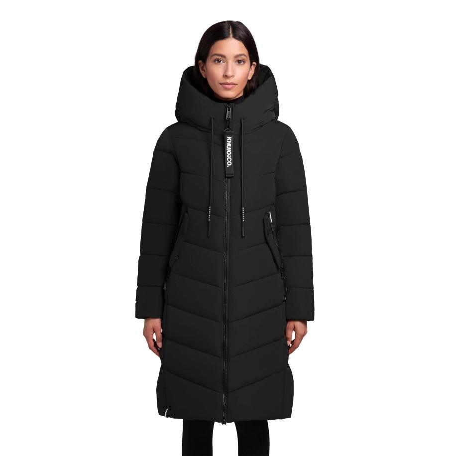 Khujo Mikia3 Pufferjas Zwart